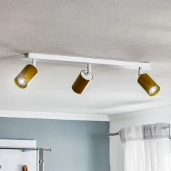 Loftspot Zen 3 med 3 lyskilder i hvid og guld^EMIBIG LIGHTING Hot