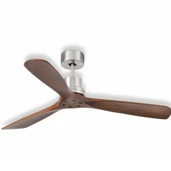 FARO BARCELONA Loftsventilator Lantau fjernbetjening, valnød/stål