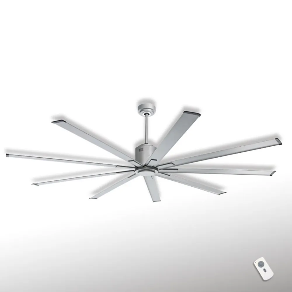 CasaFan Loftventilatorer>Loftventilator Big Smooth Eco 220 cm titaniumsølv