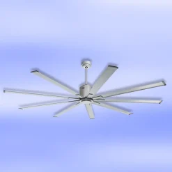 CasaFan Loftventilatorer>Loftventilator Big Smooth Eco 220 cm titaniumsølv