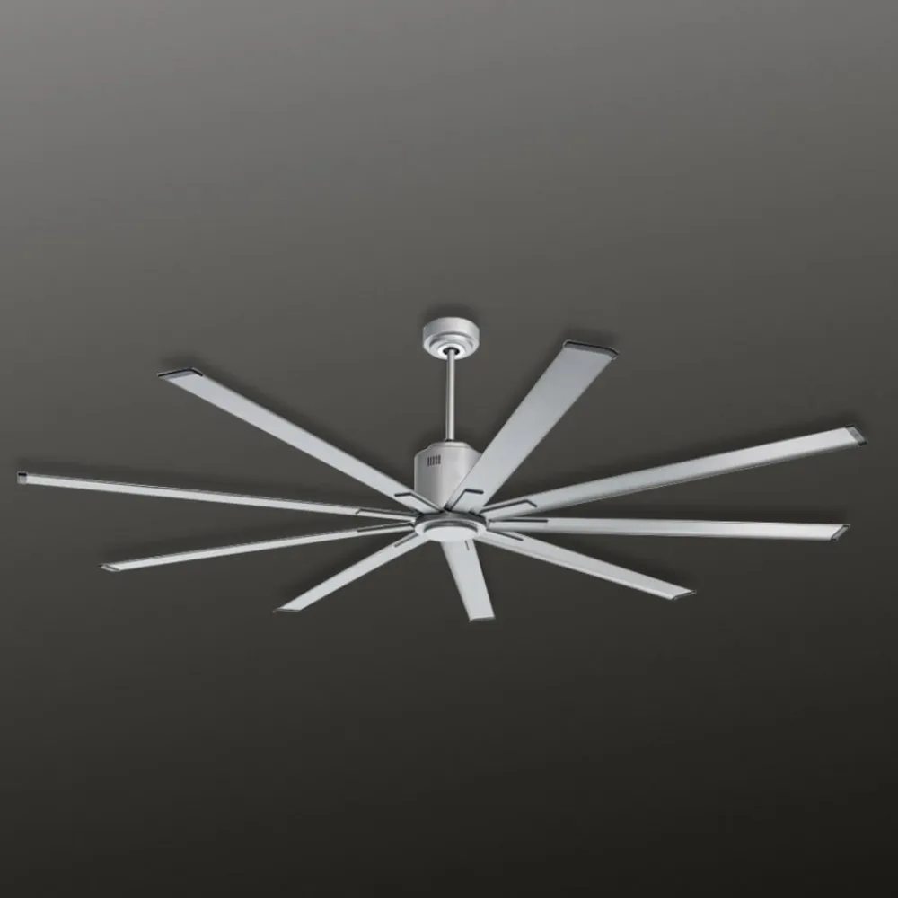 CasaFan Loftventilatorer>Loftventilator Big Smooth Eco 220 cm titaniumsølv