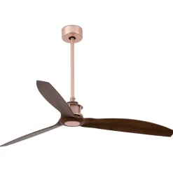 FARO BARCELONA Loftventilator Just Fan kobber valnød