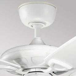 KICHLER Loftventilator Kevlar 60 IP44, hvid, Ø 152 cm