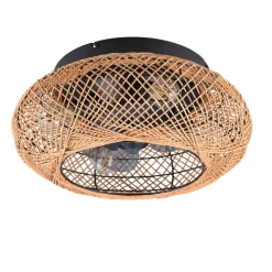 Reality Leuchten Loftventilatorer>Loftventilator Lillesand med lys, lydløs, Ø 50 cm, fjernbetjening