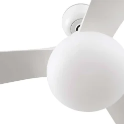 Loftventilator med lys Outwood, hvid, DC, støjsvag, Ø150cm^FARO BARCELONA Best