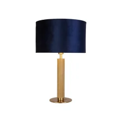 Searchlight Bordlamper>London bordlampe, messing/blå