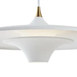 LOOM DESIGN LED-hængelampe Moja, Ø 35 cm, hvid