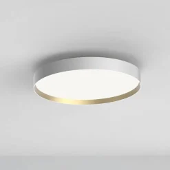 LED-loftlampe Lucia, hvid/guldfarvet Ø 60 cm^LOOM DESIGN Discount