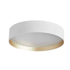 LED-loftlampe Lucia, hvid/guldfarvet Ø 35 cm^LOOM DESIGN New