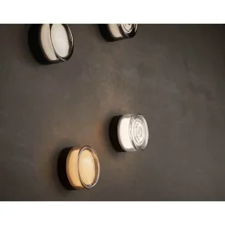 LED-loftslampe Otto Convex, ravfarvet, IP65^LOOM DESIGN