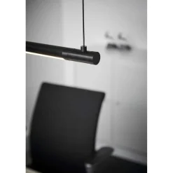 LOOM DESIGN LED-pendellampe Straw 150, sort, aluminium