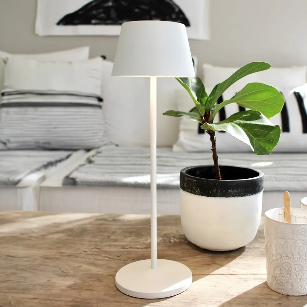 LED-terrasselampe Modi, hvid 36 cm CCT^LOOM DESIGN Online