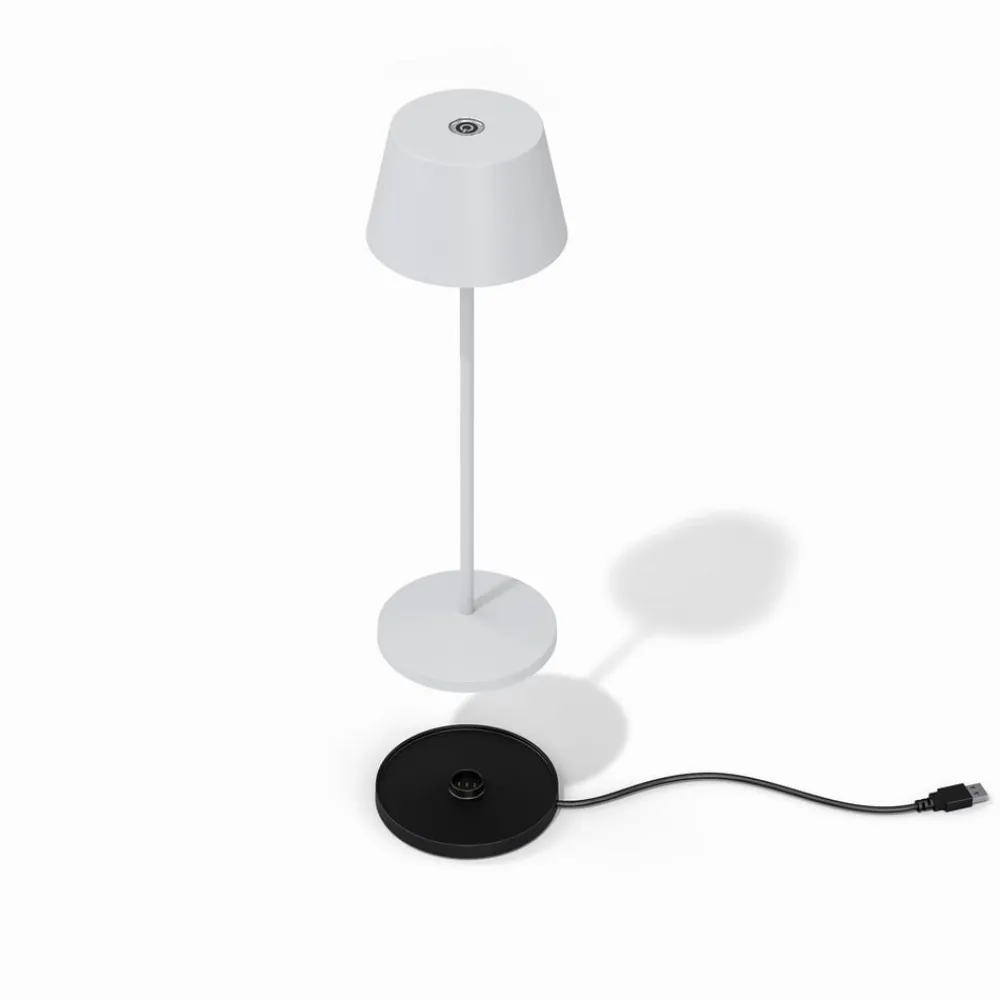 LED-terrasselampe Modi, hvid 36 cm CCT^LOOM DESIGN Online