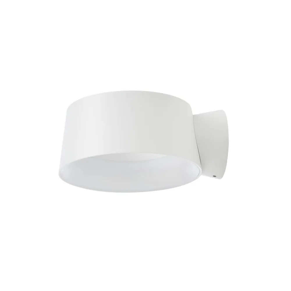 LED-væglampe Cookie, hvid, aluminium, Ø 15 cm^LOOM DESIGN Discount