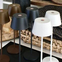 LOOM DESIGN Dekorationsbelysning|Bordlamper>Modi LED-terrasselampe, corten