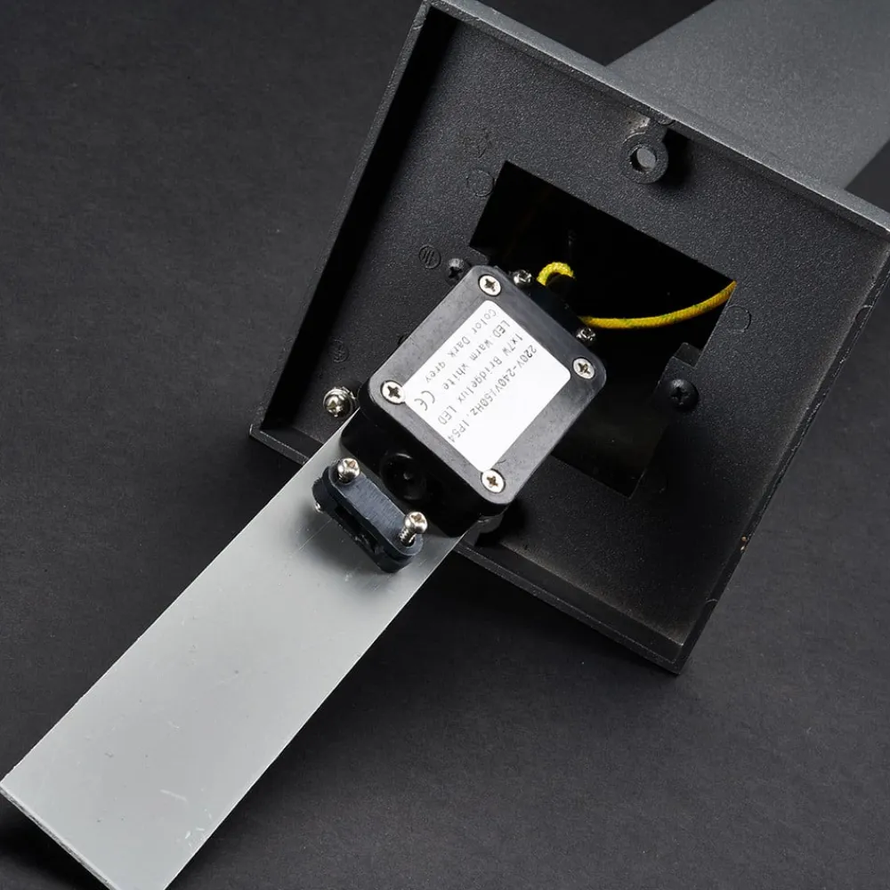 Lorik LED-gadelampe med fleksibel hoved, grå^Lucande New