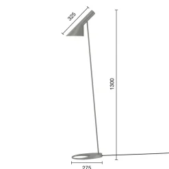 AJ design gulvlampe grå^Louis Poulsen Discount