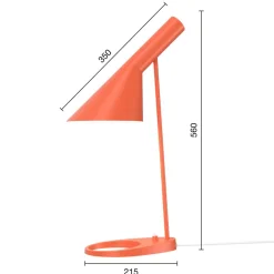 AJ designerbordlampe orange^Louis Poulsen New