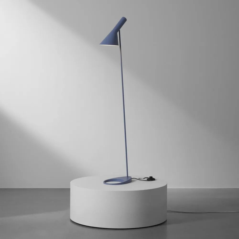 Louis Poulsen AJ design-gulvlampe blågrå