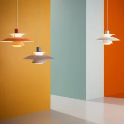 Designer-pendellampe PH 5, grå, Ø 50 cm^Louis Poulsen