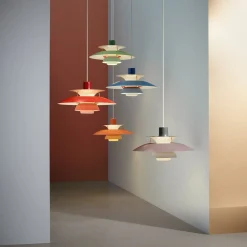 Designer-pendellampe PH 5, grå, Ø 50 cm^Louis Poulsen