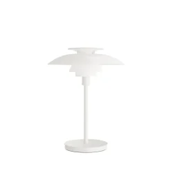 LED-bordlampe PH 80, opal hvid, IP44^Louis Poulsen