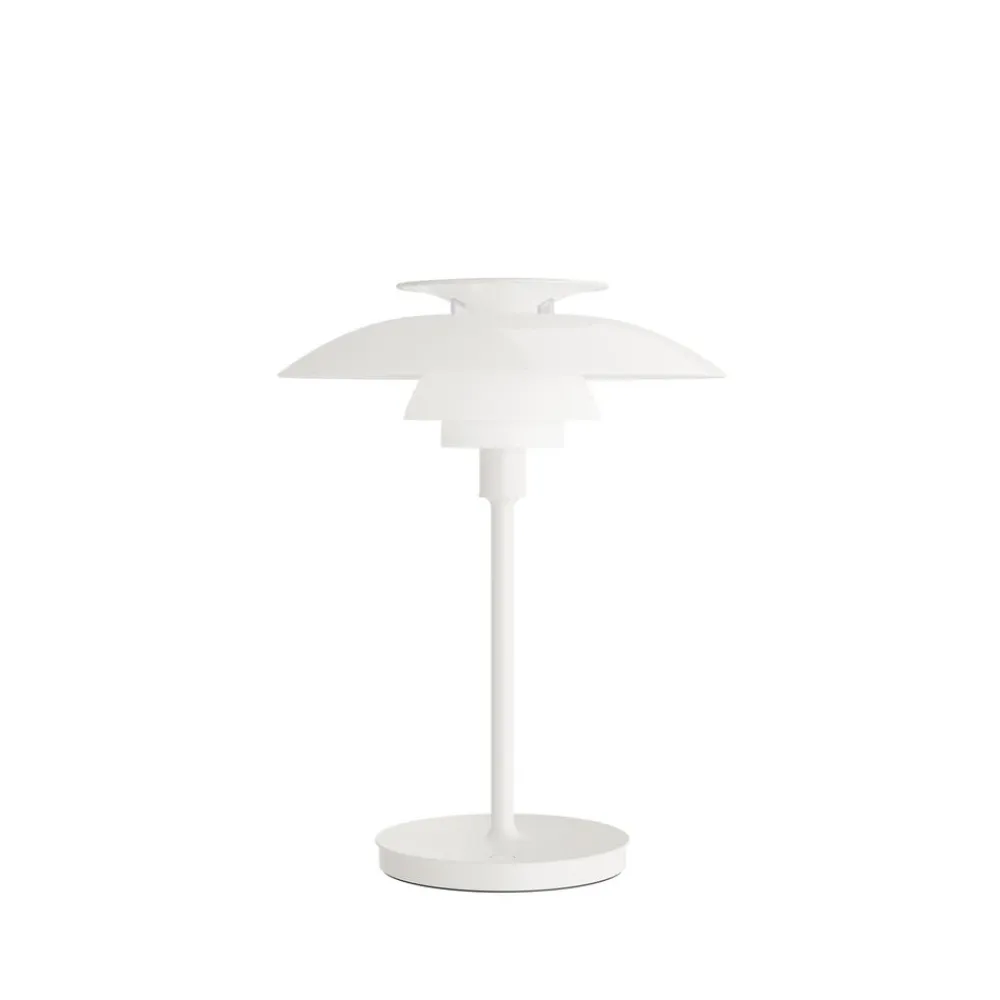 LED-bordlampe PH 80, opal hvid, IP44^Louis Poulsen