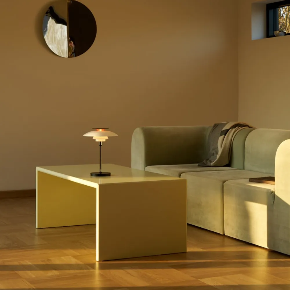 Louis Poulsen Dekorationsbelysning>LED-bordlampe PH 80, hvid/rød/krom IP44