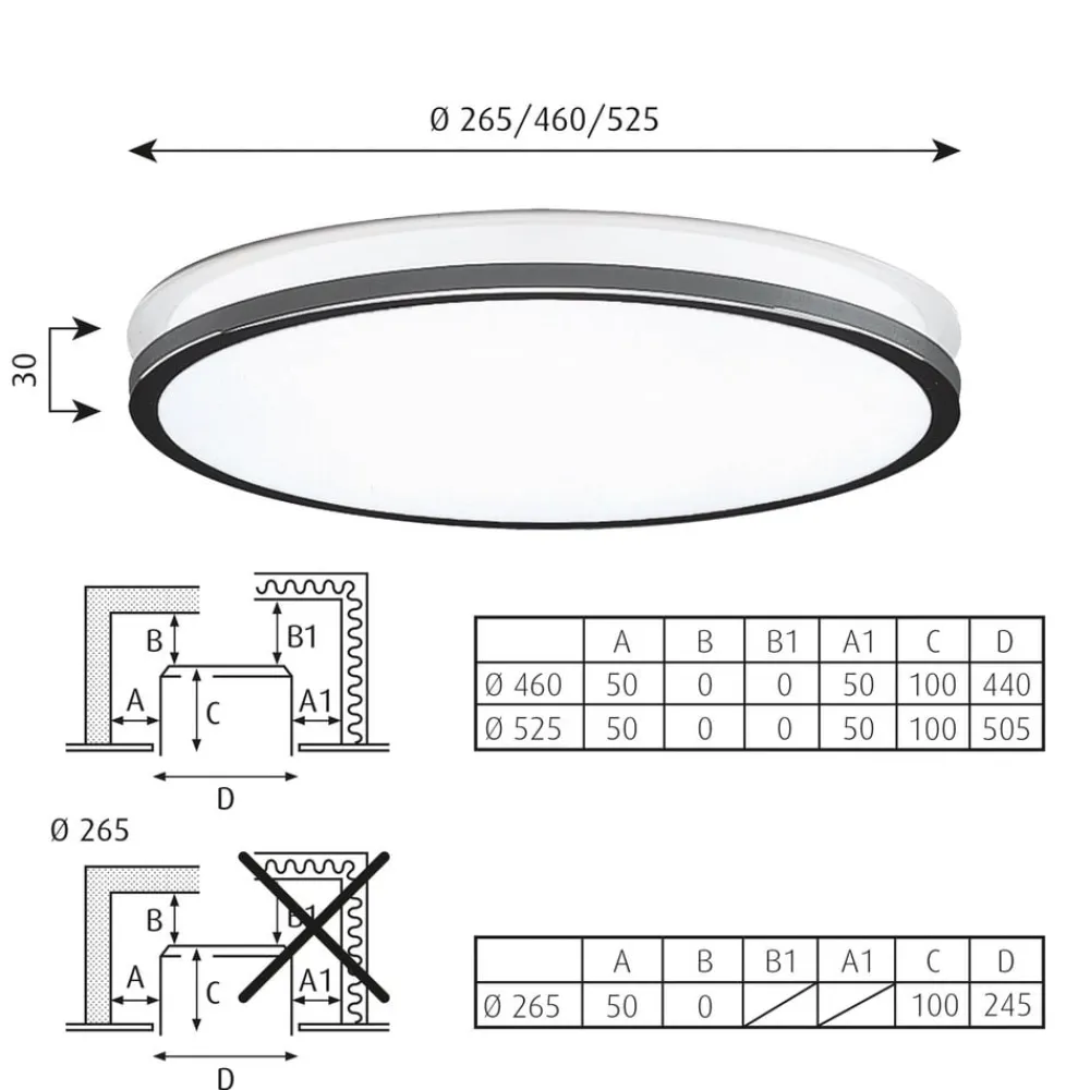 Louis Poulsen Munkegaard Ø 46 cm, krom/højglans