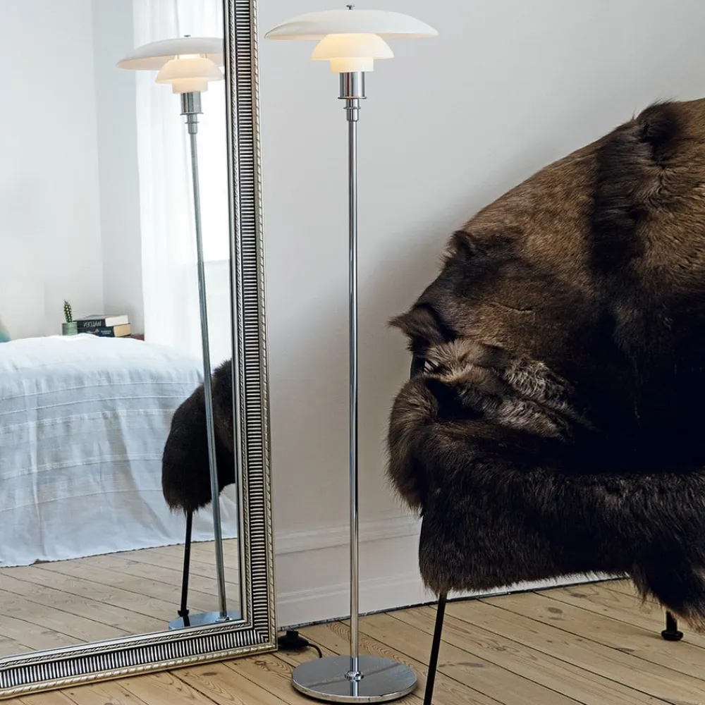 Louis Poulsen PH 3 1/2-2 1/2 gulvlampe, krom