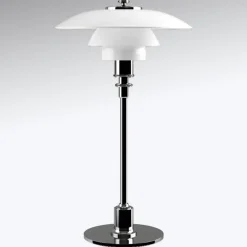 Louis Poulsen PH 2/1 bordlampe, højglans forkromet