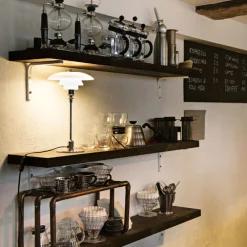 Louis Poulsen PH 2/1 bordlampe, højglans forkromet