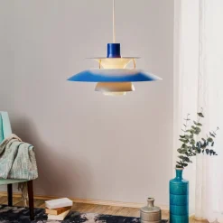 PH 5, designer pendellampe, blå^Louis Poulsen Sale