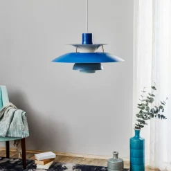 PH 5, designer pendellampe, blå^Louis Poulsen Sale