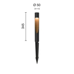 sokkellampe Flindt 827 sort spidsstik^Louis Poulsen Sale