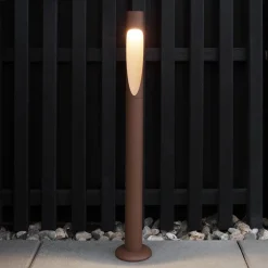 Louis Poulsen Gadebelysning>vejlampe Flindt, 930, corten 70 cm base 24 V