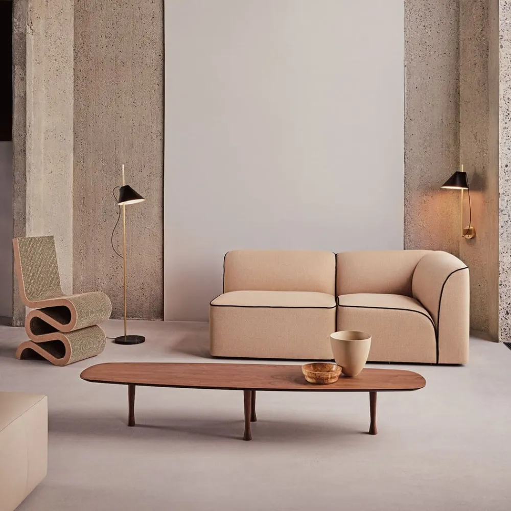 Louis Poulsen Yuh Brass marmor-væglampe, sort