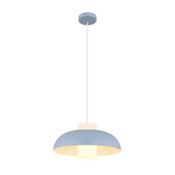 Globo Pendellamper|Pendellamper>Lowe pendellampe, blå mat, Ø 38 cm, metal