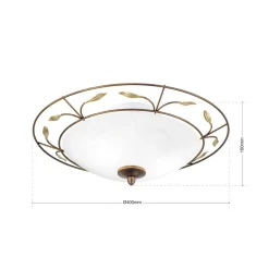 ORION Luca loftlampe med scavo-glas