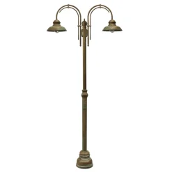 Moretti Luce Lygtepæle>Luca lygtepæl, 2 lyskilder med dobbelt bue