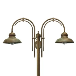 Moretti Luce Lygtepæle>Luca lygtepæl, 2 lyskilder med dobbelt bue