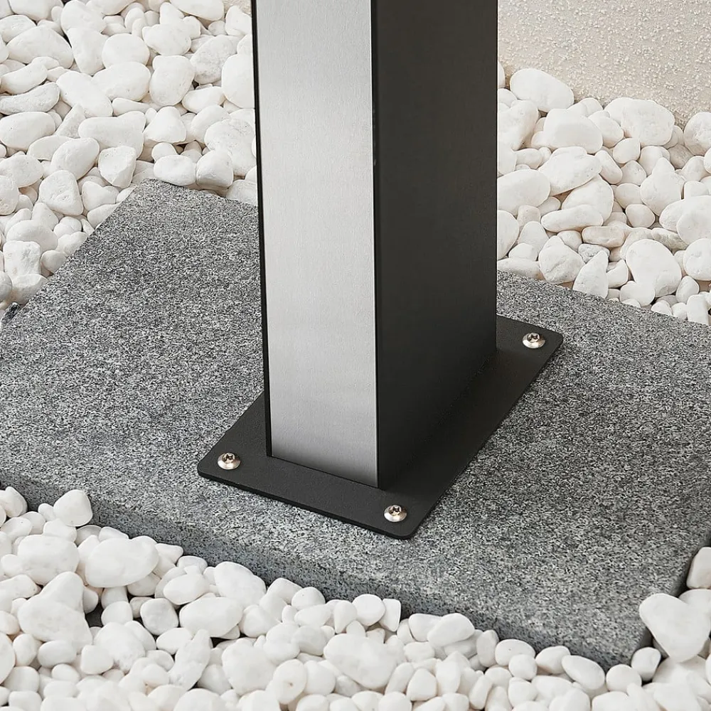 Lucande Terrassebelysning|Gadebelysning>Aegisa LED-vejlampe, 80 cm, antracit, metal, IP54