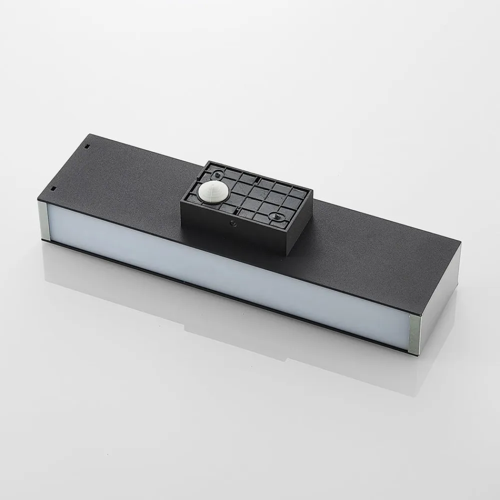 Lucande Aegisa udendørs LED-væglampe, kantet