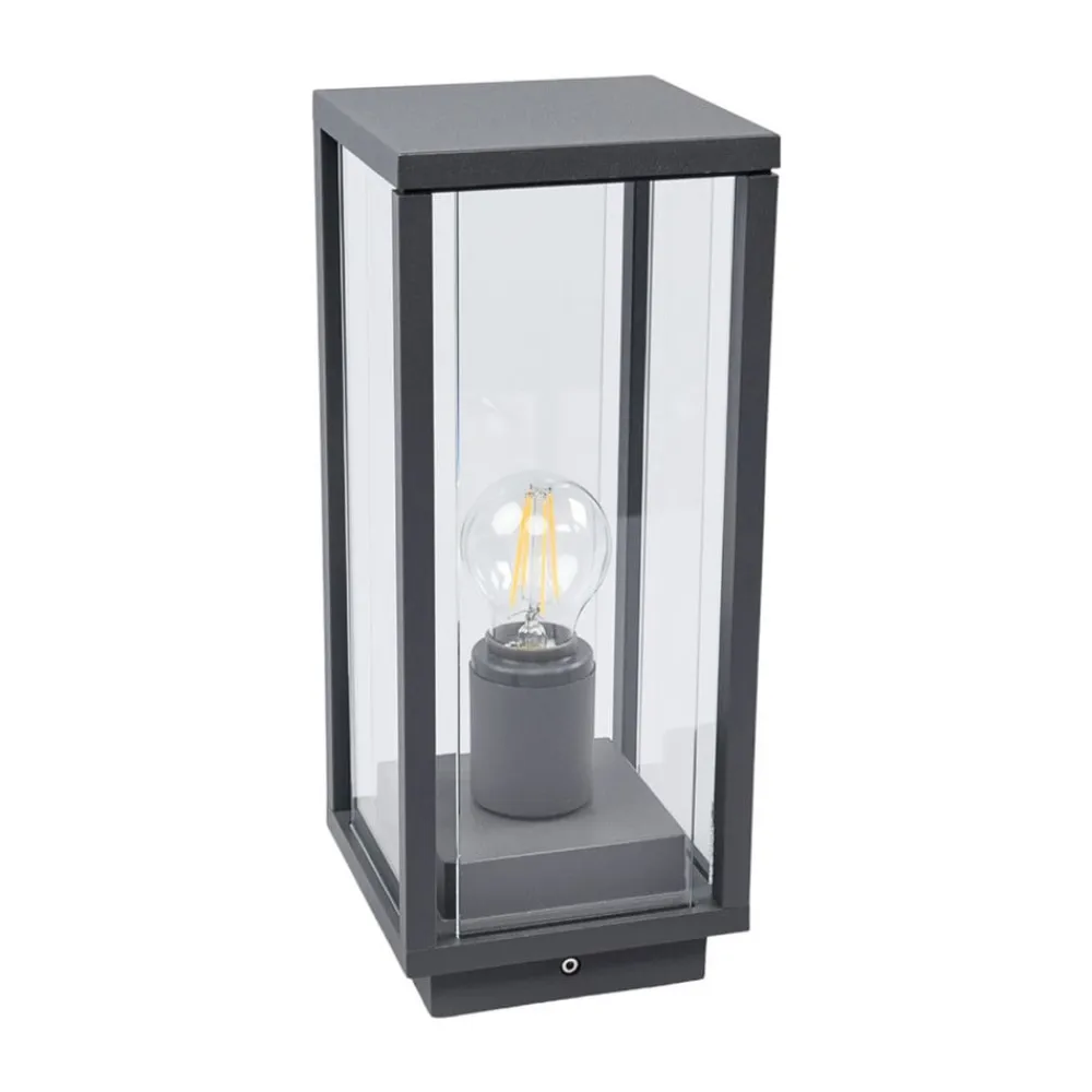 Lucande Terrassebelysning|Sokkellamper>Annalea sokkellampe, 35 cm, antracit, IP54