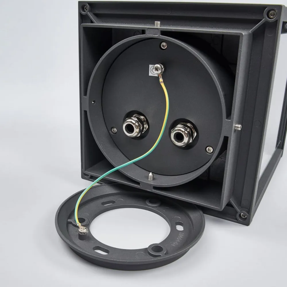 Lucande Sokkellamper>Annalea sokkellampe, 55 cm, antracit, IP54