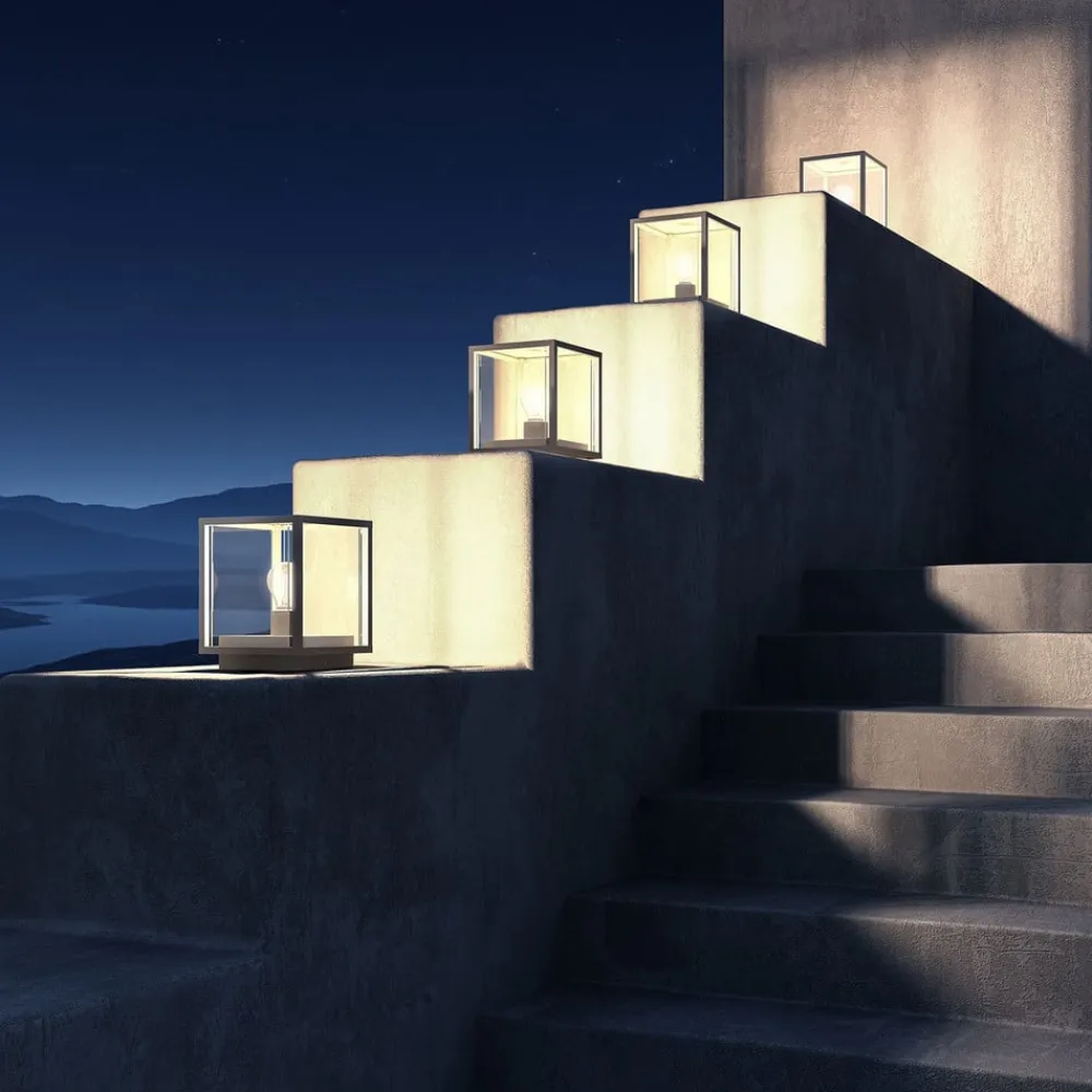 Lucande Sokkellamper>Annalea sokkellampe, 55 cm, antracit, IP54