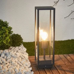 Annalea sokkellampe, 50 cm, antracit, IP54^Lucande Sale