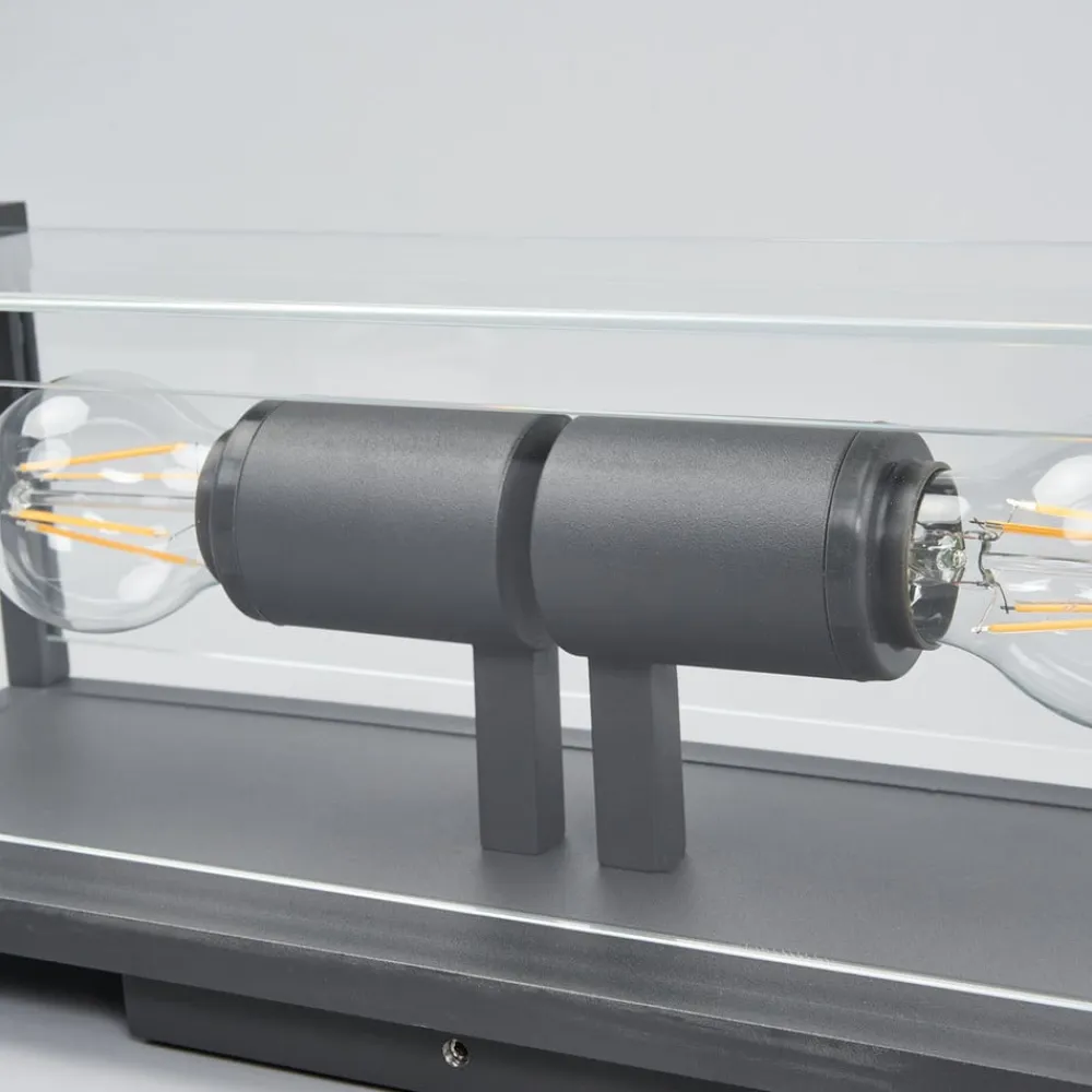 Lucande Annalea udendørs væglampe, 40 cm, 2 lyskilder, IP54