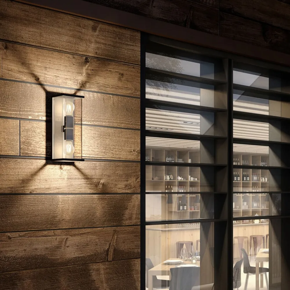 Lucande Annalea udendørs væglampe, 40 cm, 2 lyskilder, IP54