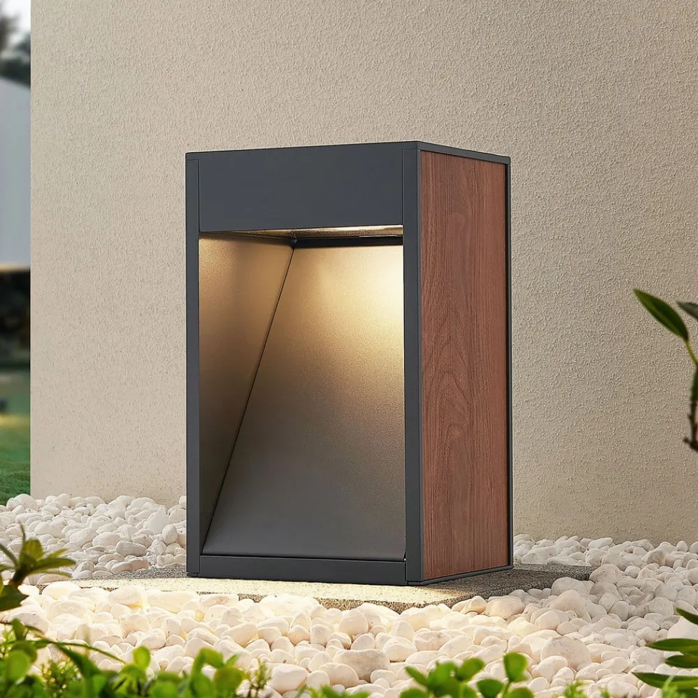 Lucande Sokkellamper>Ansala R7s sokkellampe med trædekor